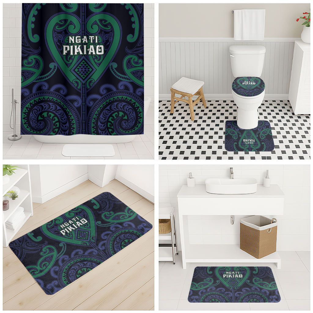 Aotearoa Ngati Pikiao Bathroom Set Maori Tribal Pattern
