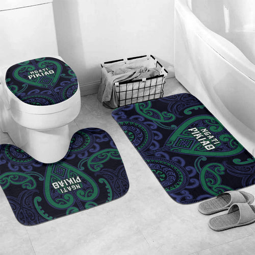 Aotearoa Ngati Pikiao Bathroom Set Maori Tribal Pattern