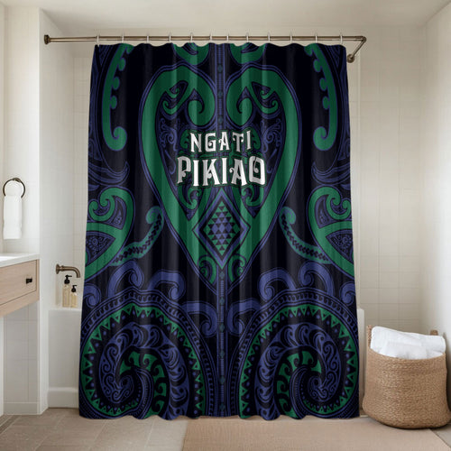 Aotearoa Ngati Pikiao Bathroom Set Maori Tribal Pattern
