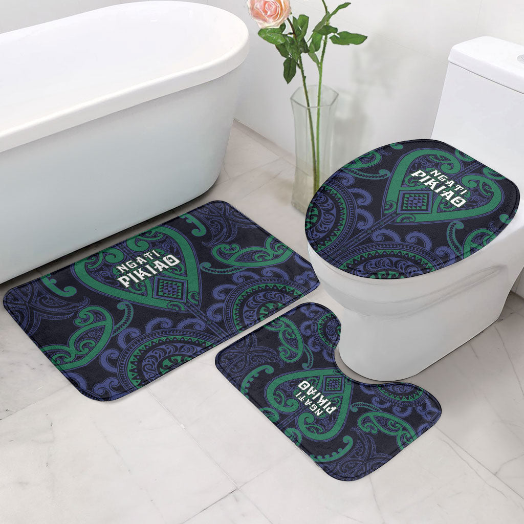 Aotearoa Ngati Pikiao Bathroom Set Maori Tribal Pattern
