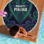 Aotearoa Ngati Pikiao Beach Blanket Maori Tribal Pattern