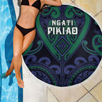 Aotearoa Ngati Pikiao Beach Blanket Maori Tribal Pattern