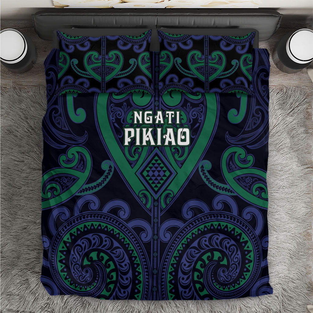 Aotearoa Ngati Pikiao Bedding Set Maori Tribal Pattern
