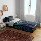 Aotearoa Ngati Pikiao Bedding Set Maori Tribal Pattern