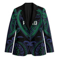 Custom Aotearoa Ngati Pikiao Blazer Maori Tribal Pattern