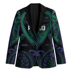 Custom Aotearoa Ngati Pikiao Blazer Maori Tribal Pattern