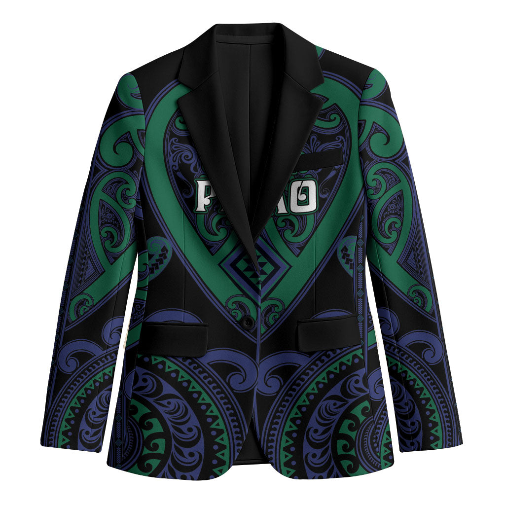 Custom Aotearoa Ngati Pikiao Blazer Maori Tribal Pattern
