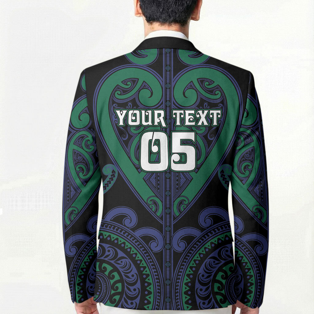 Custom Aotearoa Ngati Pikiao Blazer Maori Tribal Pattern