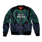 Custom Aotearoa Ngati Pikiao Bomber Jacket Maori Tribal Pattern