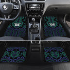 Custom Aotearoa Ngati Pikiao Car Mats Maori Tribal Pattern