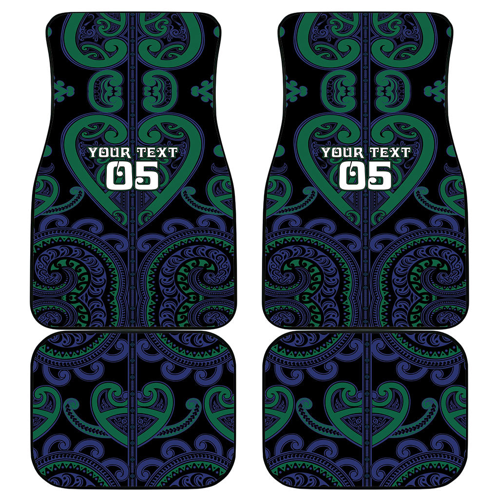 Custom Aotearoa Ngati Pikiao Car Mats Maori Tribal Pattern