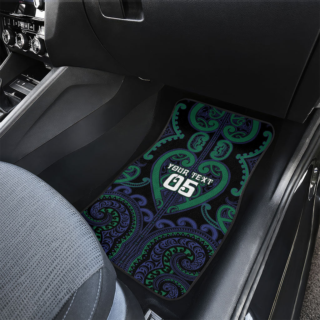 Custom Aotearoa Ngati Pikiao Car Mats Maori Tribal Pattern