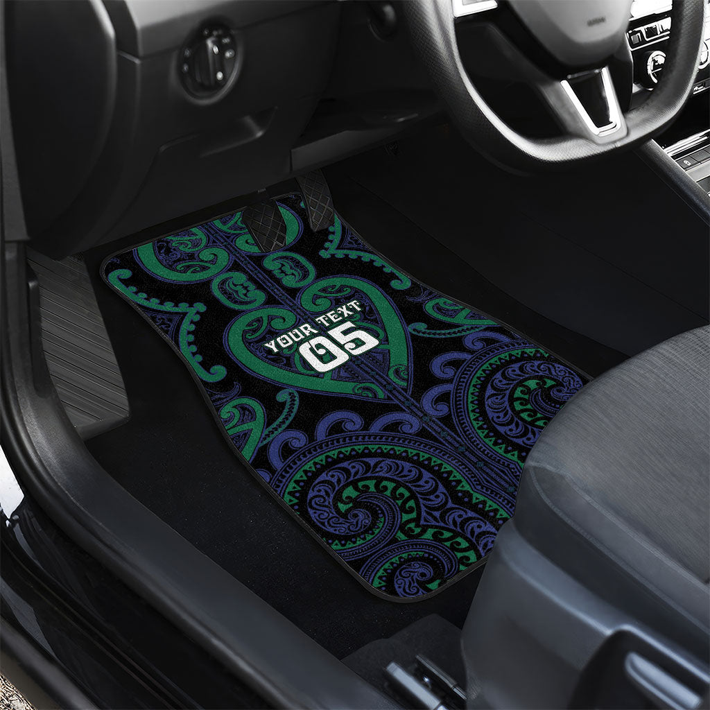 Custom Aotearoa Ngati Pikiao Car Mats Maori Tribal Pattern