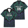 Custom Aotearoa Ngati Pikiao Family Matching Summer Maxi Dress and Hawaiian Shirt Maori Tribal Pattern