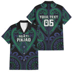 Custom Aotearoa Ngati Pikiao Family Matching Summer Maxi Dress and Hawaiian Shirt Maori Tribal Pattern