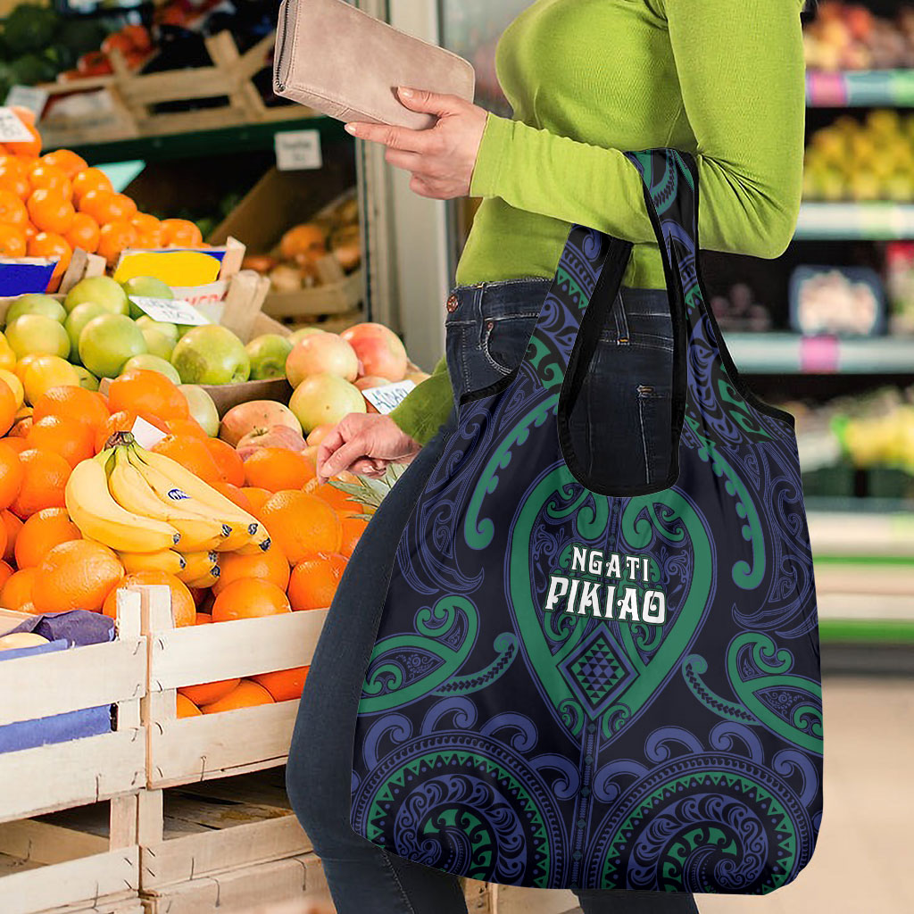 Aotearoa Ngati Pikiao Grocery Bag Maori Tribal Pattern