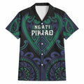Custom Aotearoa Ngati Pikiao Hawaiian Shirt Maori Tribal Pattern