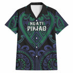 Custom Aotearoa Ngati Pikiao Hawaiian Shirt Maori Tribal Pattern