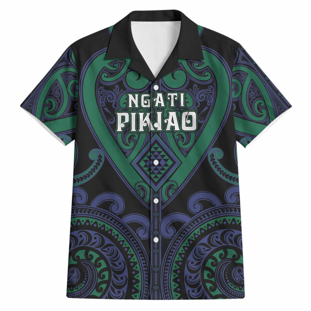 Custom Aotearoa Ngati Pikiao Hawaiian Shirt Maori Tribal Pattern