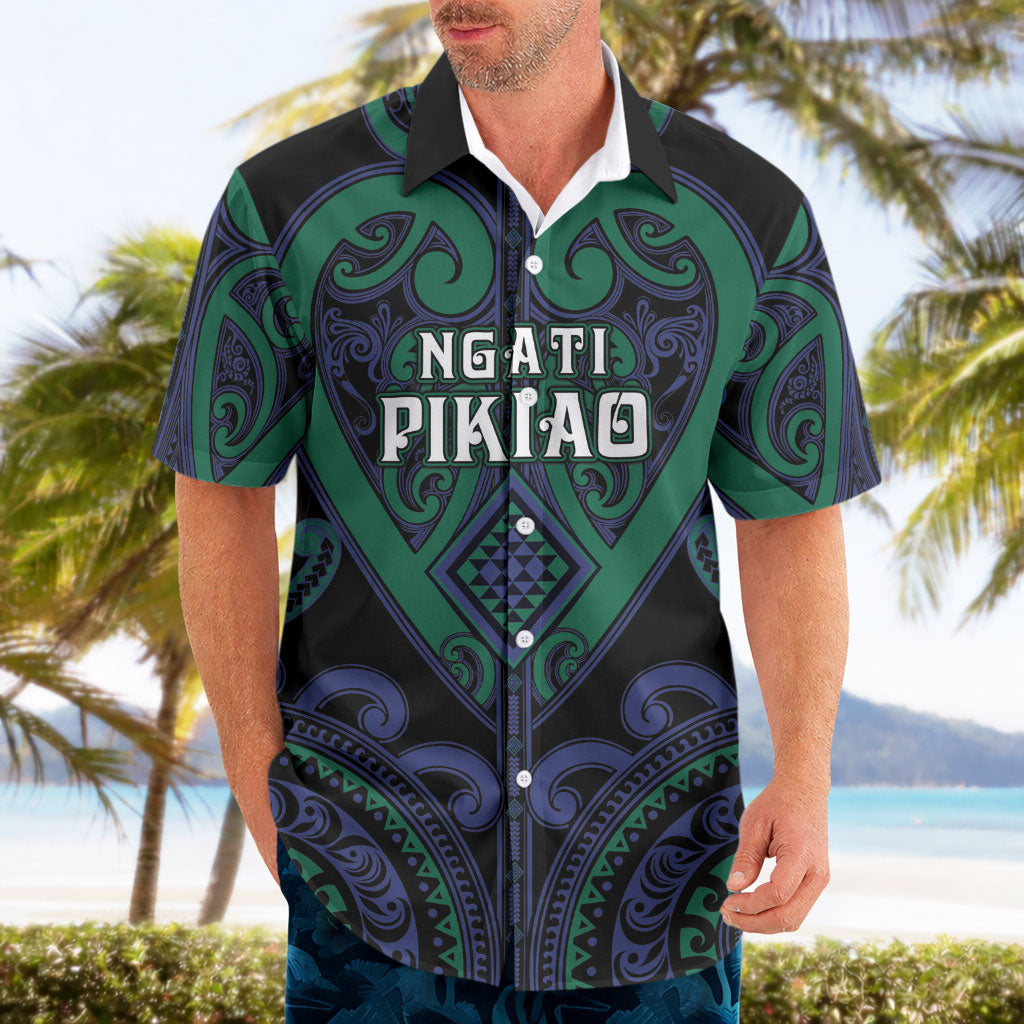 Custom Aotearoa Ngati Pikiao Hawaiian Shirt Maori Tribal Pattern