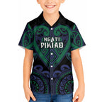 Custom Aotearoa Ngati Pikiao Hawaiian Shirt Maori Tribal Pattern