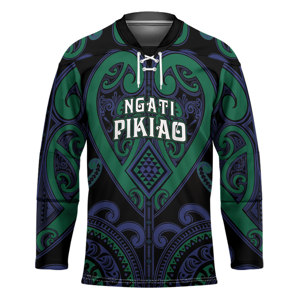 Custom Aotearoa Ngati Pikiao Hockey Jersey Maori Tribal Pattern