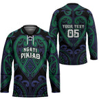 Custom Aotearoa Ngati Pikiao Hockey Jersey Maori Tribal Pattern