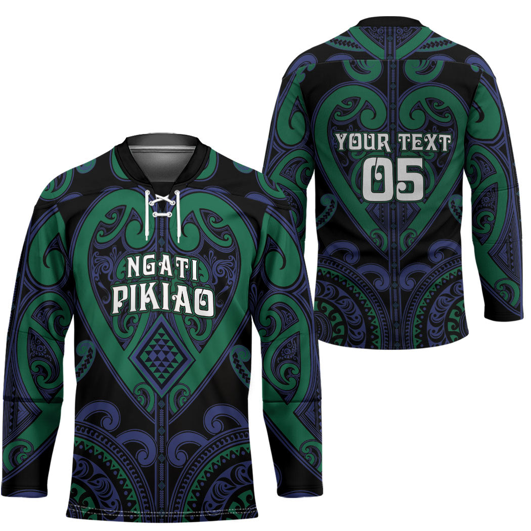 Custom Aotearoa Ngati Pikiao Hockey Jersey Maori Tribal Pattern