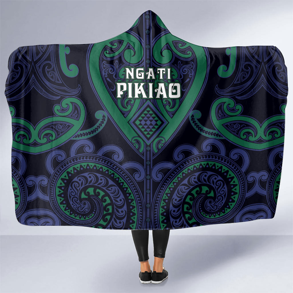Aotearoa Ngati Pikiao Hooded Blanket Maori Tribal Pattern
