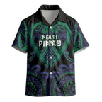 Custom Aotearoa Ngati Pikiao Kid Hawaiian Shirt Maori Tribal Pattern