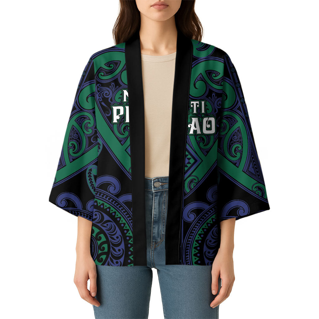 Custom Aotearoa Ngati Pikiao Kimono Maori Tribal Pattern