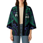 Custom Aotearoa Ngati Pikiao Kimono Maori Tribal Pattern