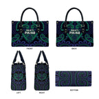 Aotearoa Ngati Pikiao Leather Bag Maori Tribal Pattern