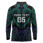 Custom Aotearoa Ngati Pikiao Long Sleeve Polo Shirt Maori Tribal Pattern