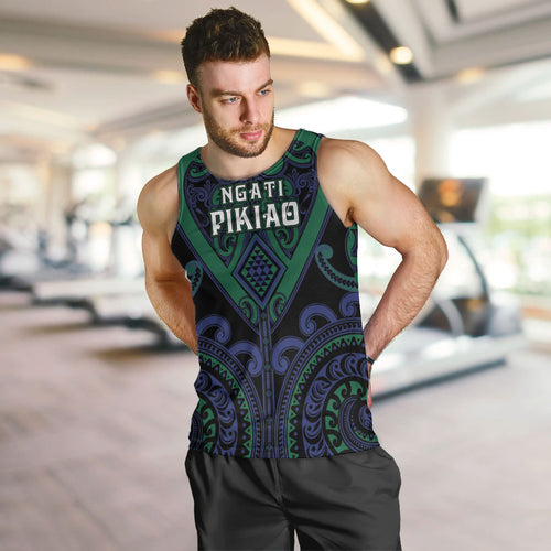 Custom Aotearoa Ngati Pikiao Men Tank Top Maori Tribal Pattern