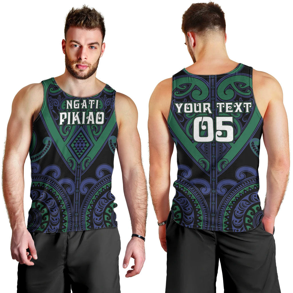 Custom Aotearoa Ngati Pikiao Men Tank Top Maori Tribal Pattern