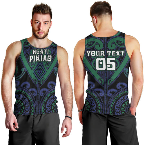 Custom Aotearoa Ngati Pikiao Men Tank Top Maori Tribal Pattern