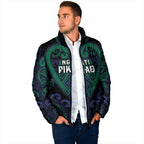 Custom Aotearoa Ngati Pikiao Padded Jacket Maori Tribal Pattern