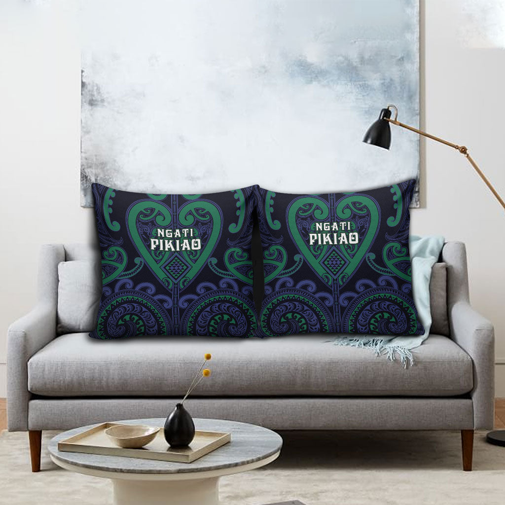 Aotearoa Ngati Pikiao Pillow Cover Maori Tribal Pattern