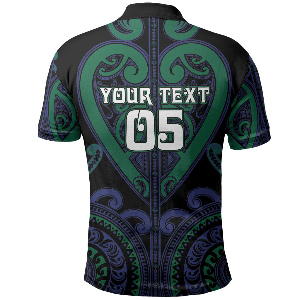 Custom Aotearoa Ngati Pikiao Polo Shirt Maori Tribal Pattern