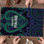 Aotearoa Ngati Pikiao Puzzle Maori Tribal Pattern