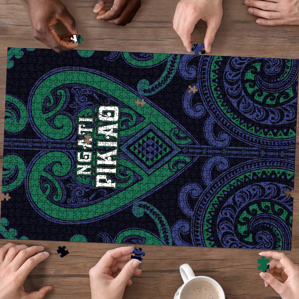 Aotearoa Ngati Pikiao Puzzle Maori Tribal Pattern