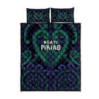 Aotearoa Ngati Pikiao Quilt Bed Set Maori Tribal Pattern