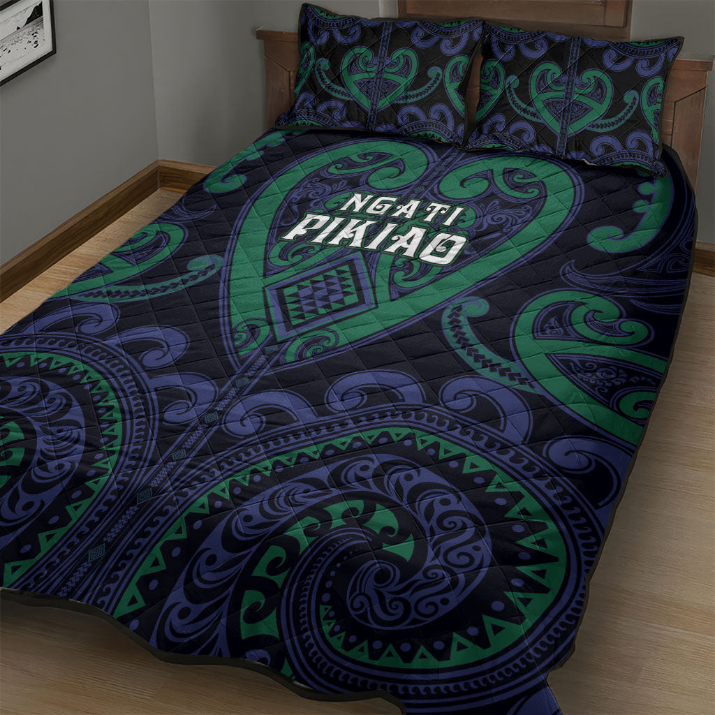 Aotearoa Ngati Pikiao Quilt Bed Set Maori Tribal Pattern