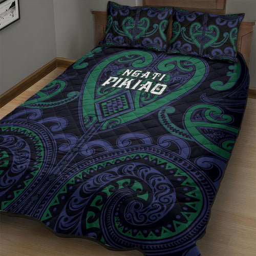 Aotearoa Ngati Pikiao Quilt Bed Set Maori Tribal Pattern