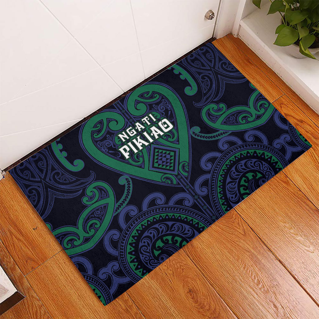 Aotearoa Ngati Pikiao Rubber Doormat Maori Tribal Pattern