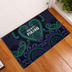 Aotearoa Ngati Pikiao Rubber Doormat Maori Tribal Pattern