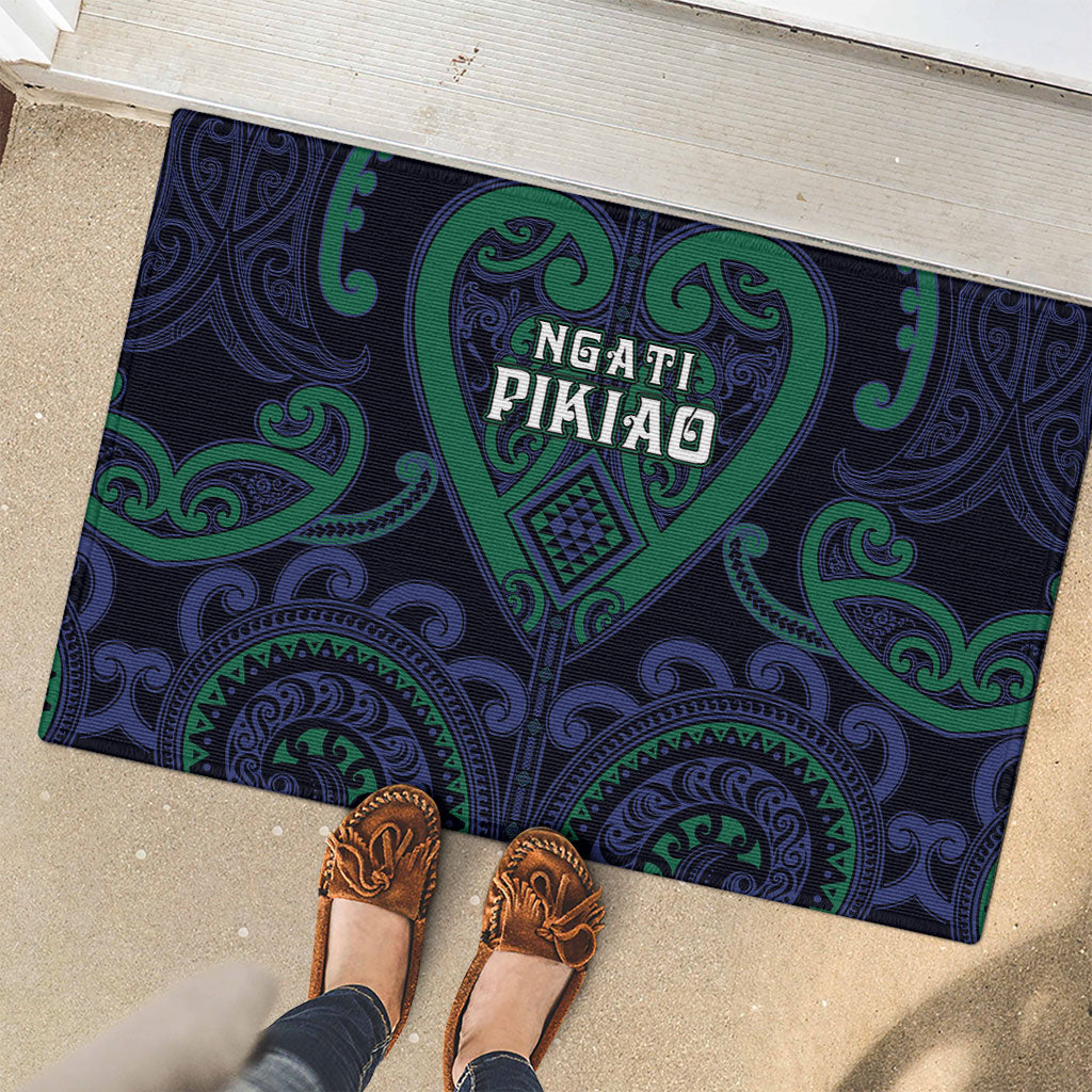 Aotearoa Ngati Pikiao Rubber Doormat Maori Tribal Pattern