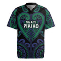 Custom Aotearoa Ngati Pikiao Rugby Jersey Maori Tribal Pattern