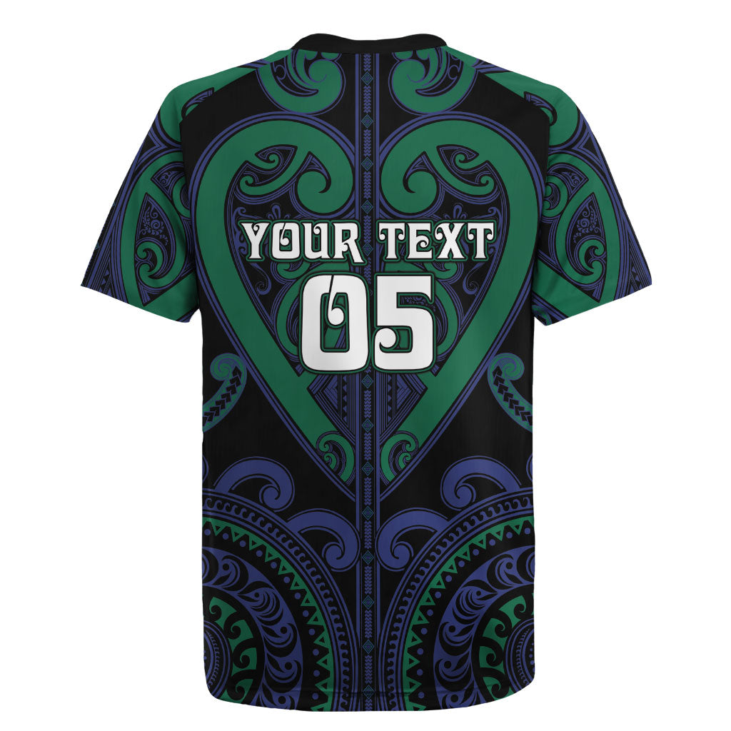 Custom Aotearoa Ngati Pikiao Rugby Jersey Maori Tribal Pattern